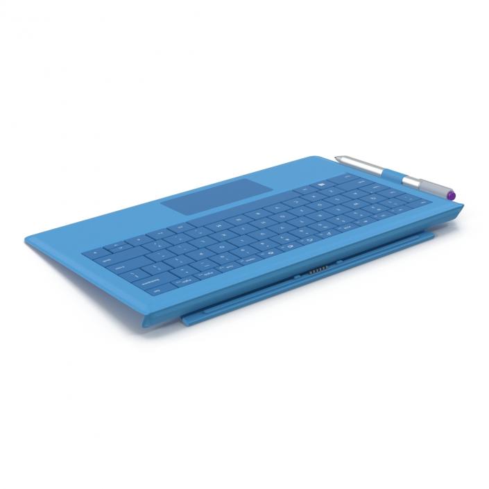 3D model Microsoft Surface Pro 3 Keyboard and Pen