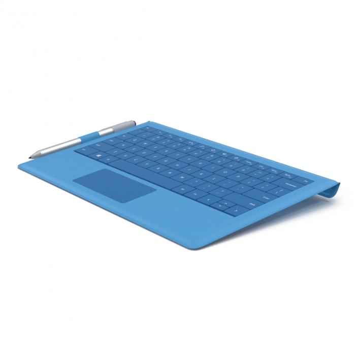 3D model Microsoft Surface Pro 3 Keyboard and Pen