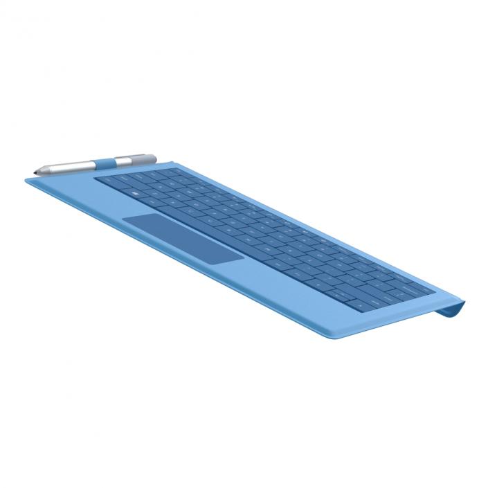 3D model Microsoft Surface Pro 3 Keyboard and Pen