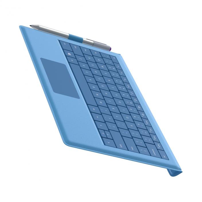 3D model Microsoft Surface Pro 3 Keyboard and Pen