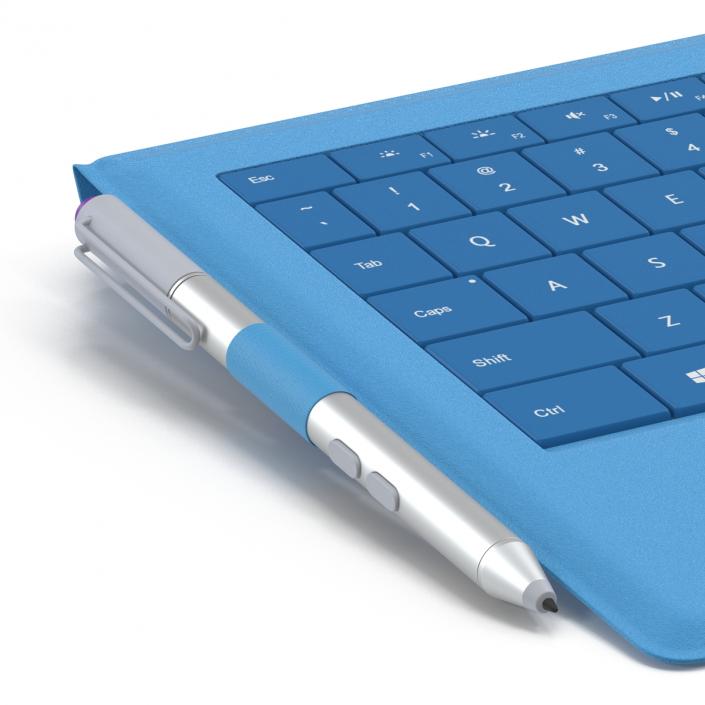 3D model Microsoft Surface Pro 3 Keyboard and Pen