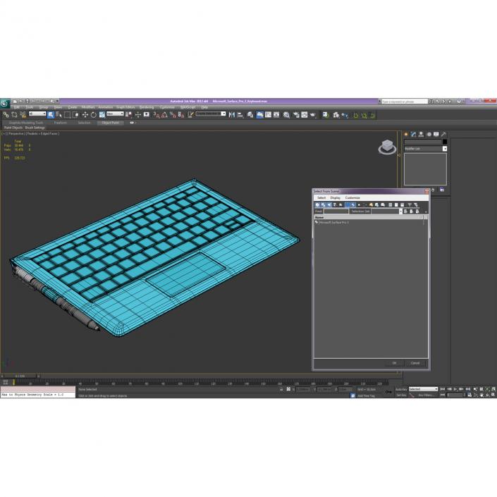 3D model Microsoft Surface Pro 3 Keyboard and Pen