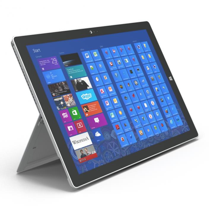 3D model Microsoft Surface Pro 3 Tablet