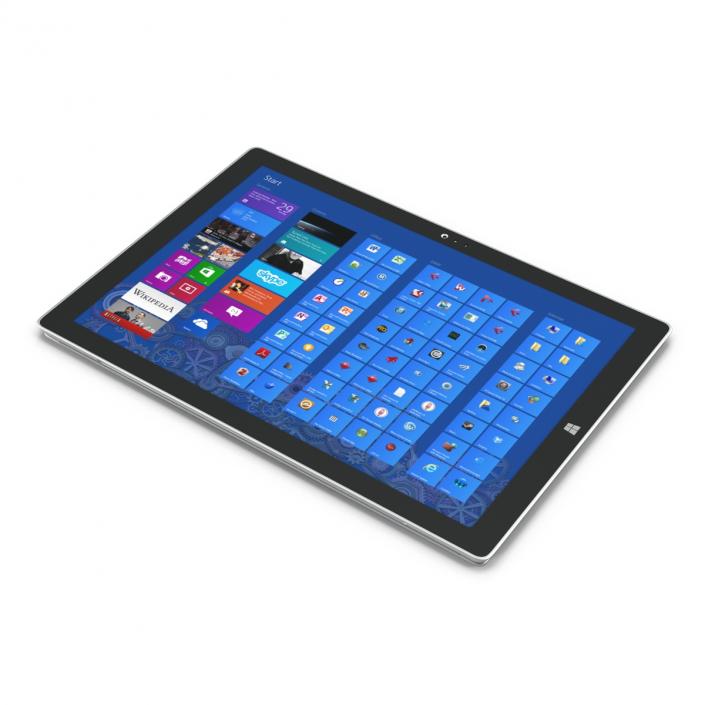 3D model Microsoft Surface Pro 3 Tablet