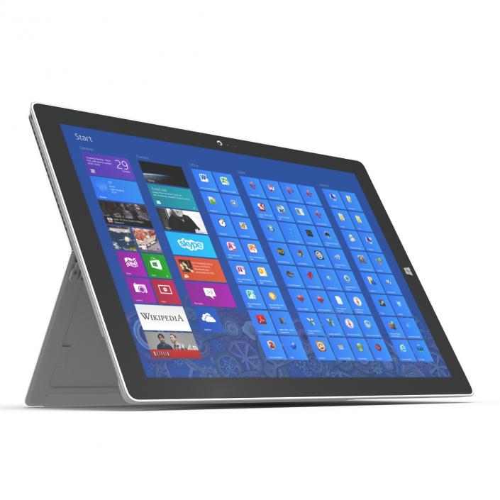 3D model Microsoft Surface Pro 3 Tablet