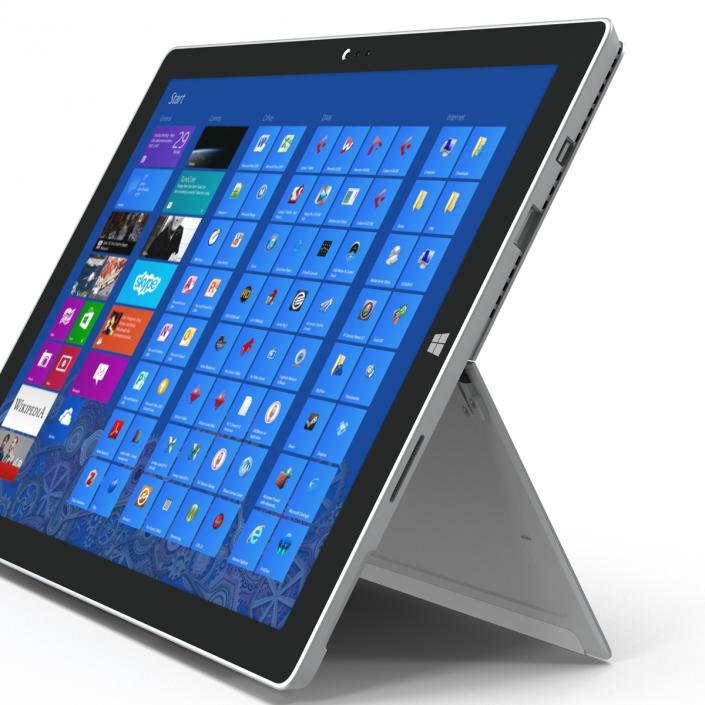 3D model Microsoft Surface Pro 3 Tablet