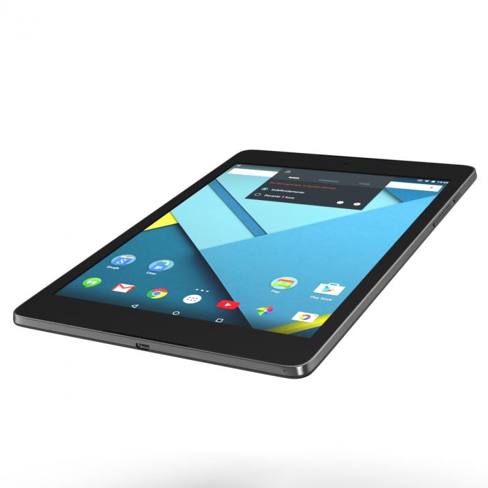 Google Nexus 9 Gray 3D model