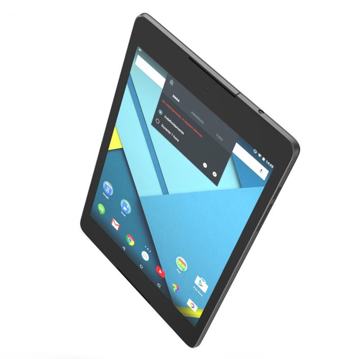 Google Nexus 9 Gray 3D model