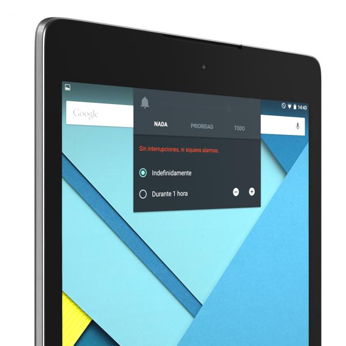 Google Nexus 9 Gray 3D model