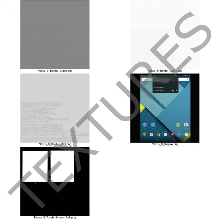 Google Nexus 9 Gray 3D model