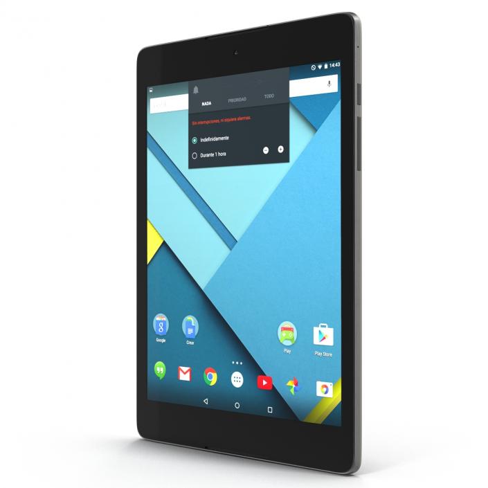 3D model Google Nexus 9 Beige