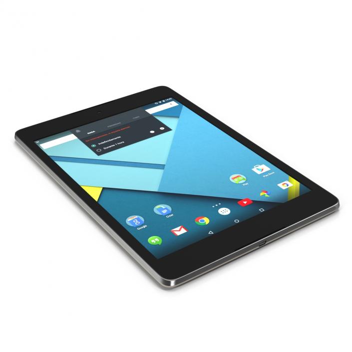 3D model Google Nexus 9 Beige