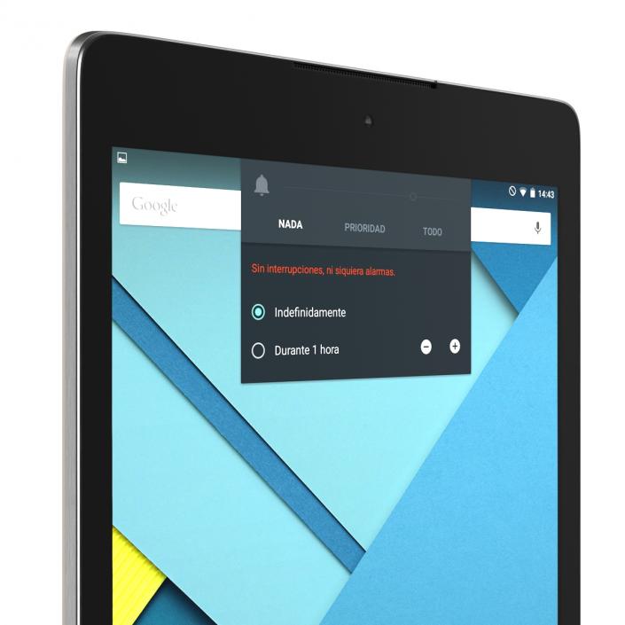 3D model Google Nexus 9 Beige