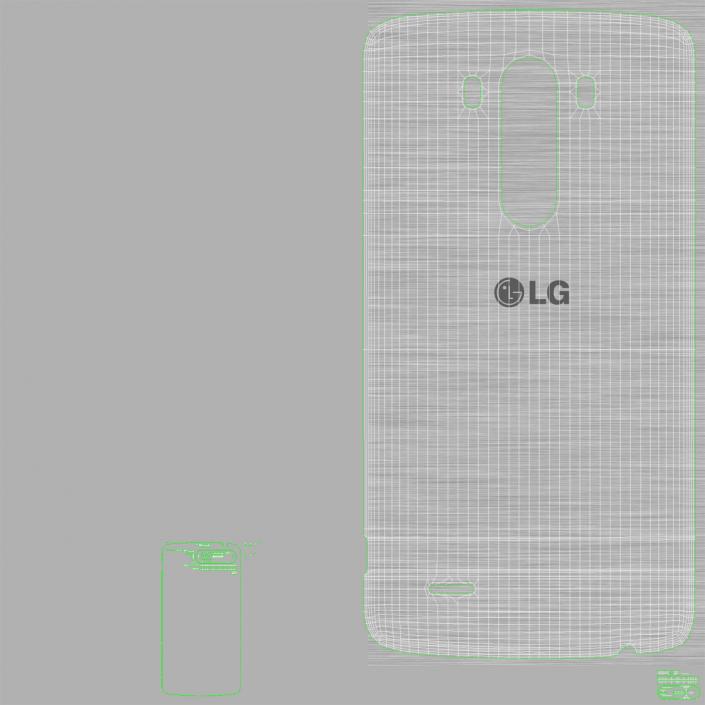 3D LG G3 White