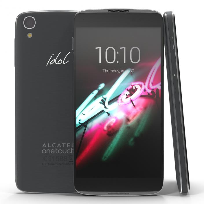 Alcatel OneTouch Idol 3 Black 3D model