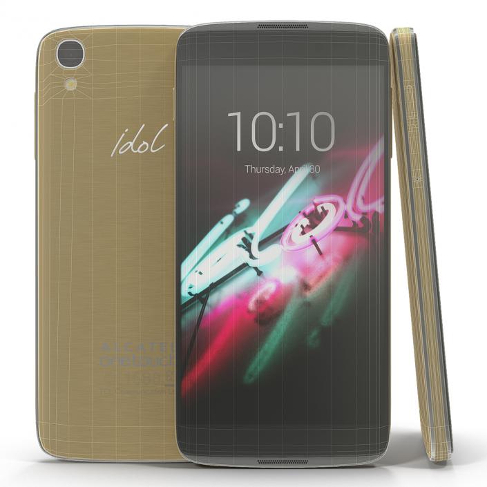 3D Alcatel OneTouch Idol 3 Gold model