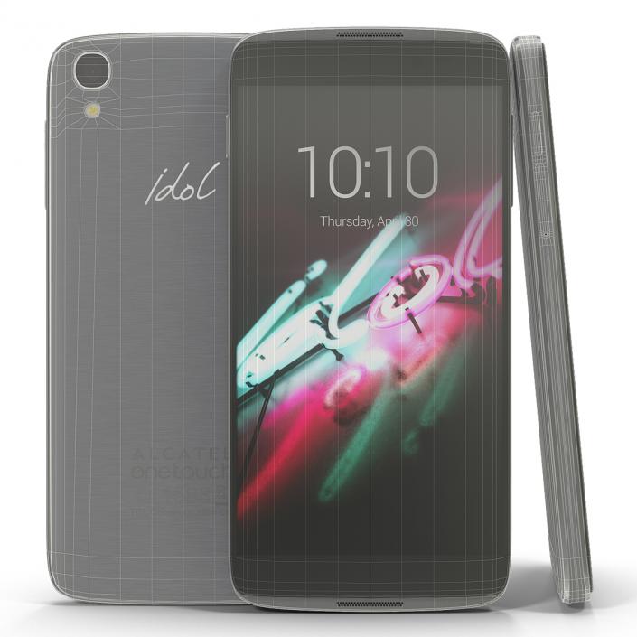 3D model Alcatel OneTouch Idol 3 Silver