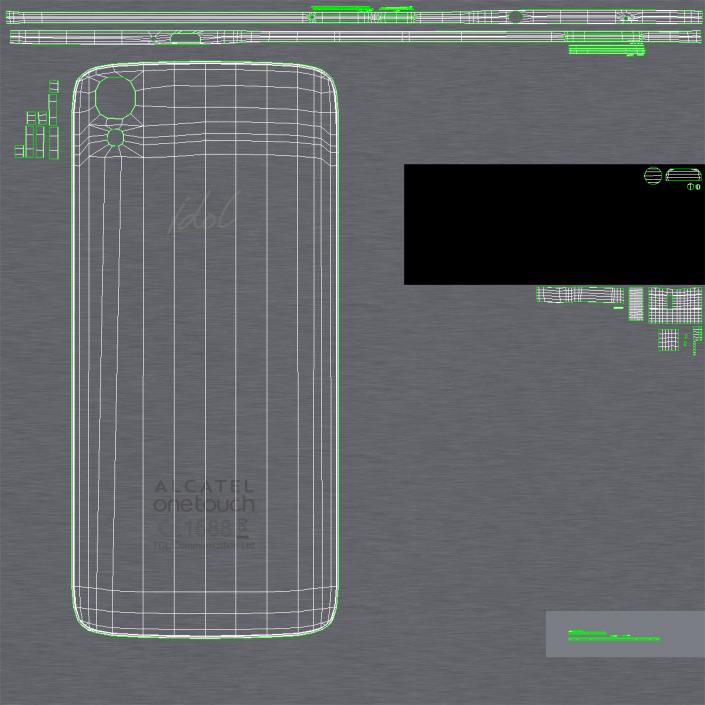 3D model Alcatel OneTouch Idol 3 Silver