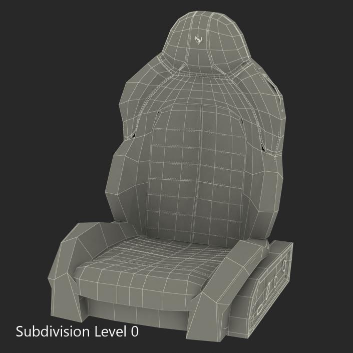 3D Ferrari Front Seat model