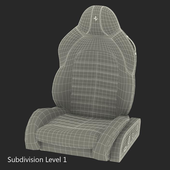 3D Ferrari Front Seat model