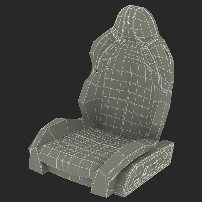 3D Ferrari Front Seat model