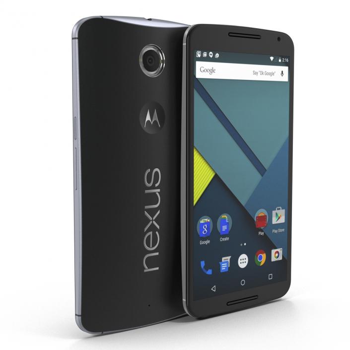 3D Google Nexus 6 Set model