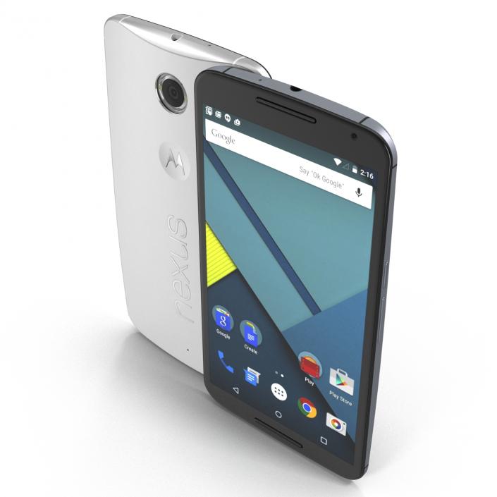 3D Google Nexus 6 Set model