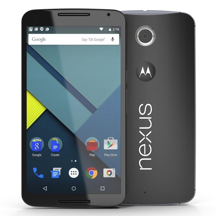 3D Google Nexus 6 Set model