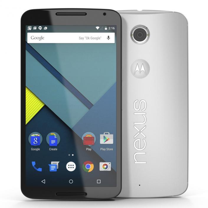 3D Google Nexus 6 Set model