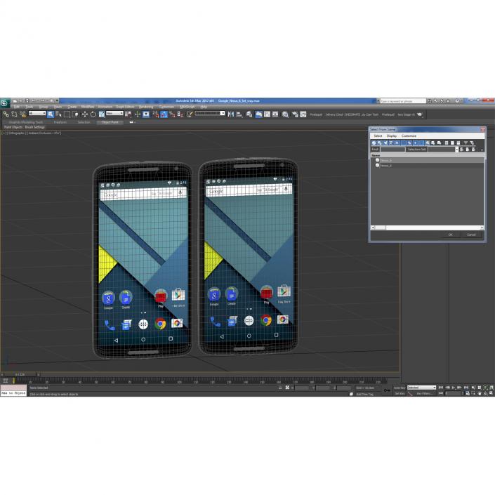 3D Google Nexus 6 Set model