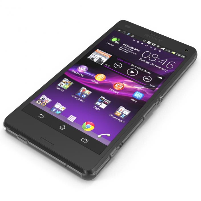 3D Sony Xperia Z3 Compact Black model