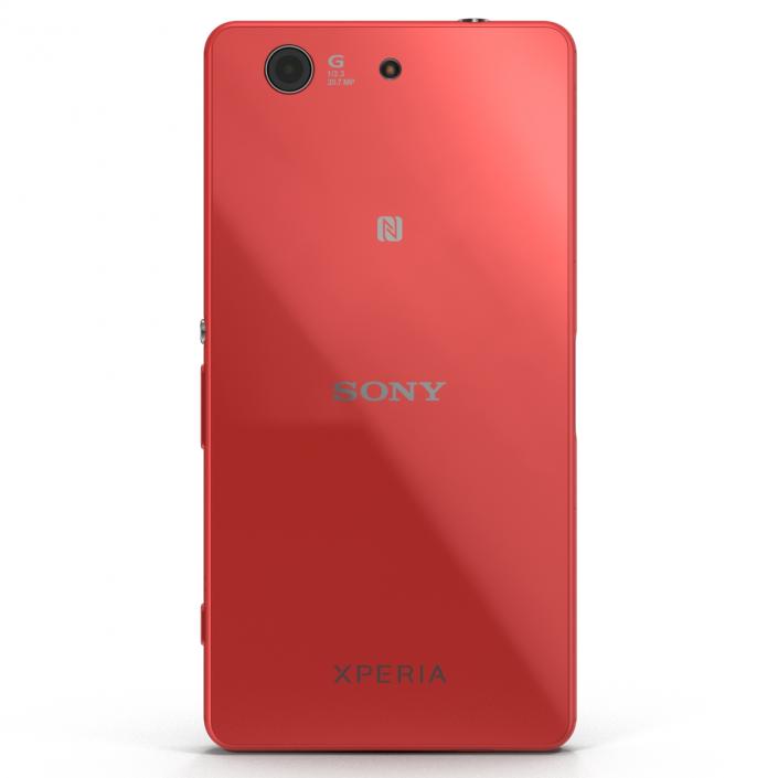 3D Sony Xperia Z3 Compact Red