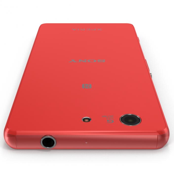 3D Sony Xperia Z3 Compact Red