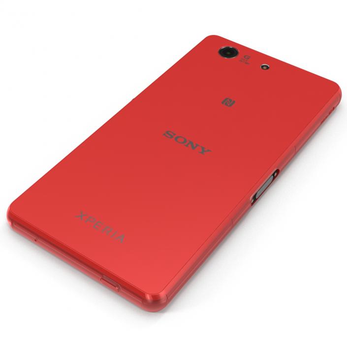 3D Sony Xperia Z3 Compact Red