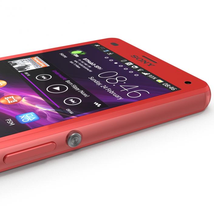 3D Sony Xperia Z3 Compact Red