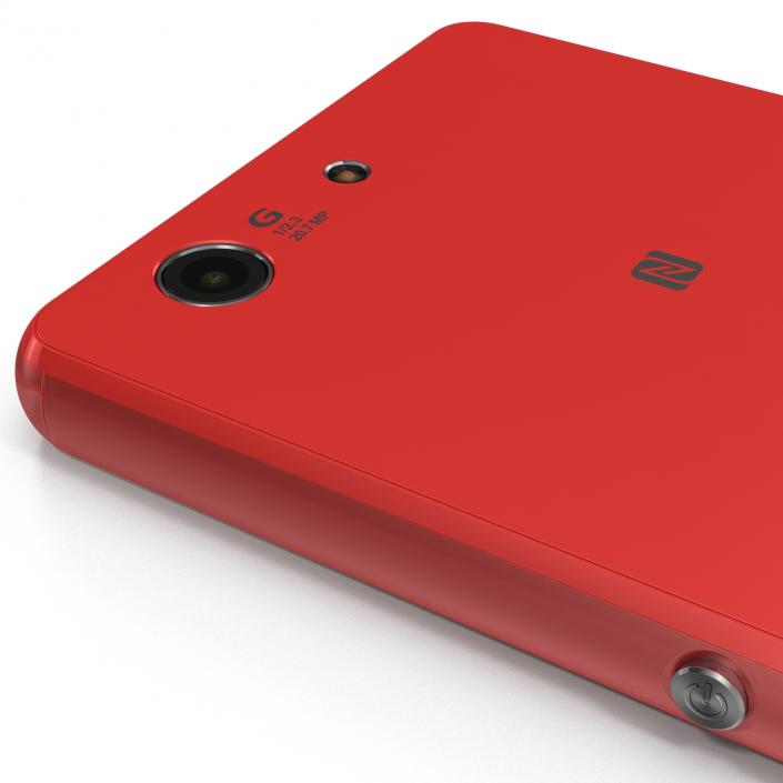 3D Sony Xperia Z3 Compact Red