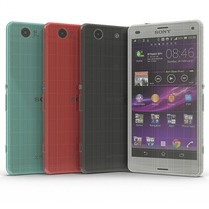 3D Sony Xperia Z3 Compact Set