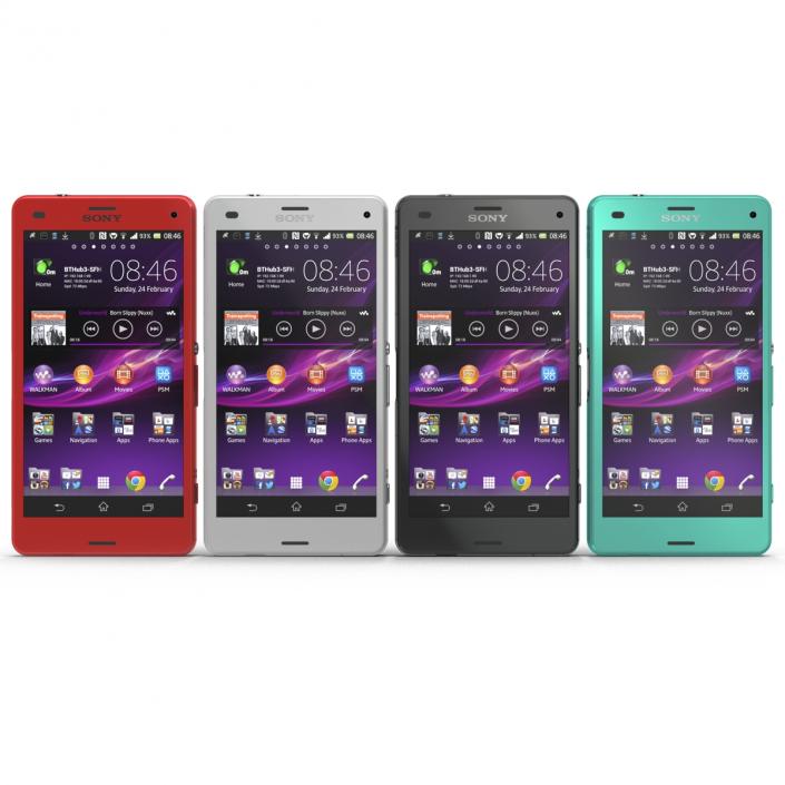 3D Sony Xperia Z3 Compact Set