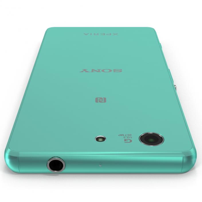 Sony Xperia Z3 Compact Turquoise 3D