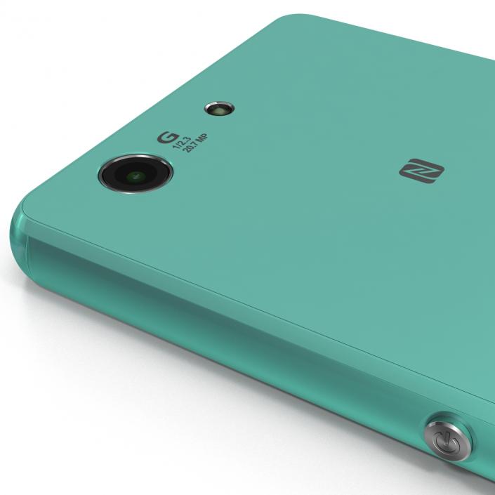 Sony Xperia Z3 Compact Turquoise 3D