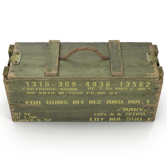 3D Military Gun Magazines and Boxes Collection model