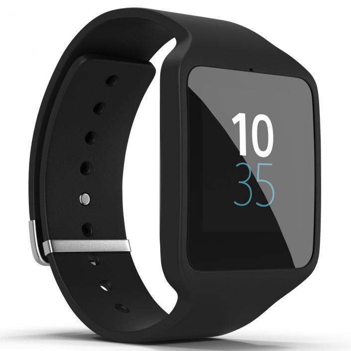 3D Sony SmartWatch 3 Black model