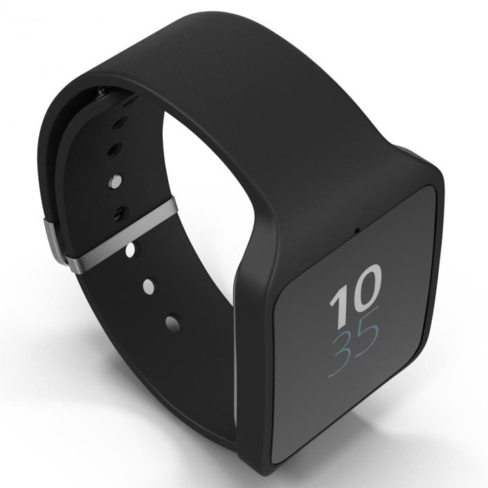 3D Sony SmartWatch 3 Black model