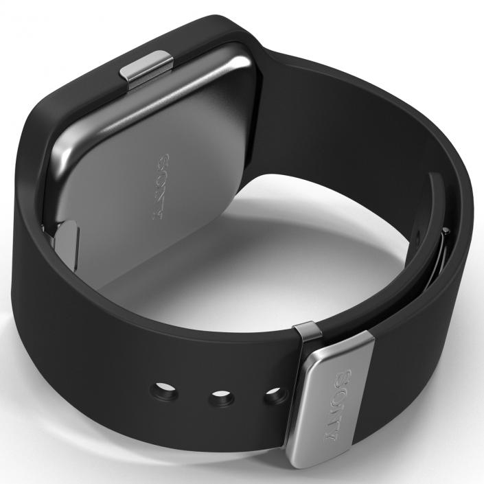 3D Sony SmartWatch 3 Black model