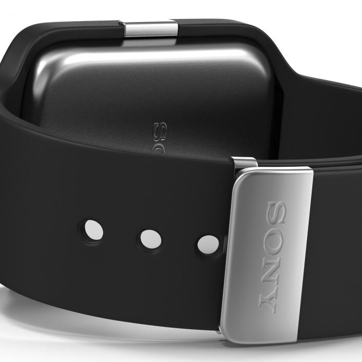 3D Sony SmartWatch 3 Black model