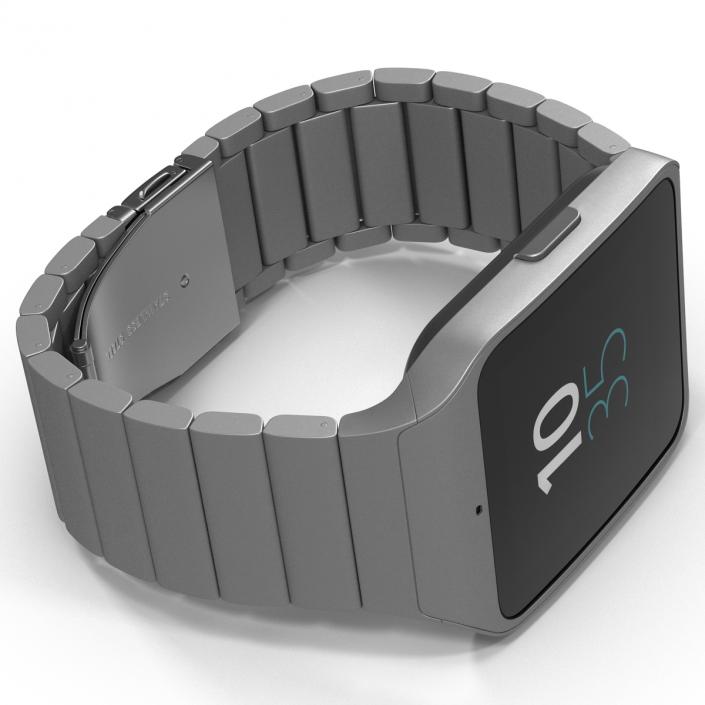 3D Sony SmartWatch 3 Stainless Steel model