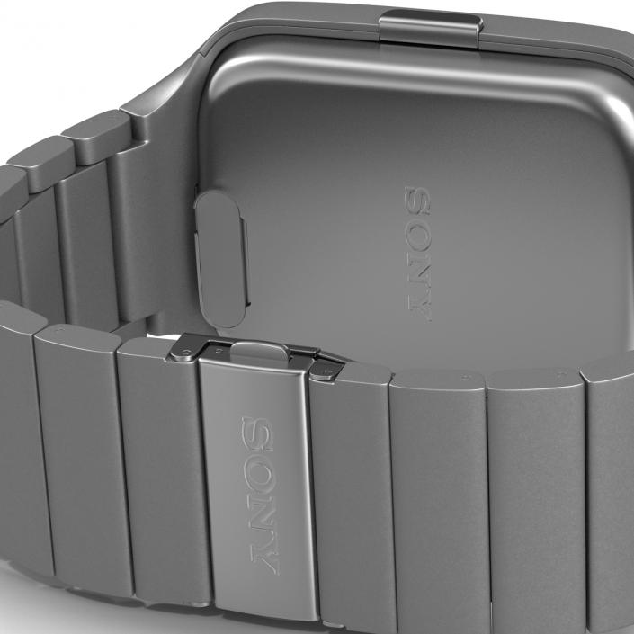 3D Sony SmartWatch 3 Stainless Steel model