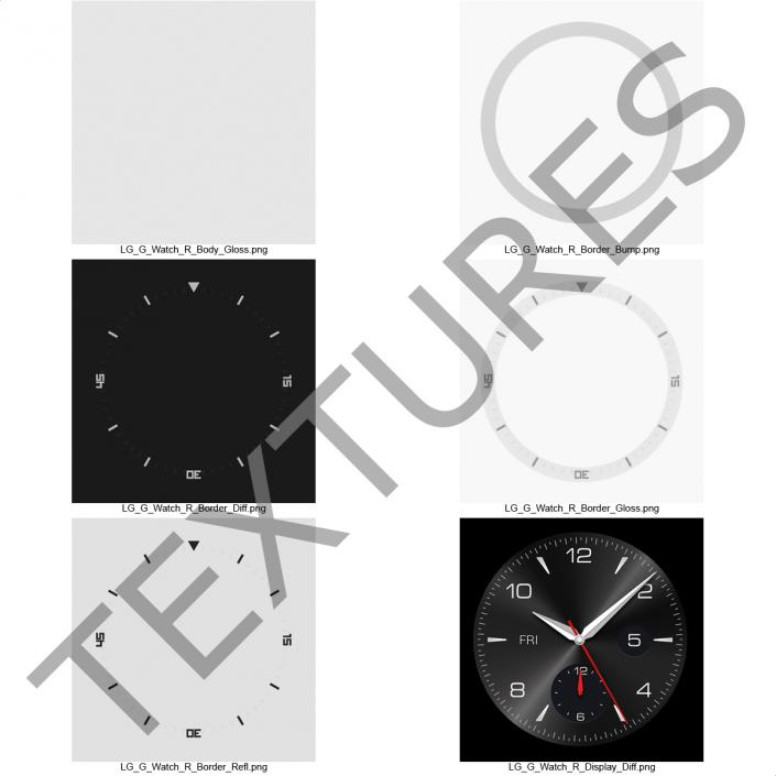 LG G Watch R 3 3D model