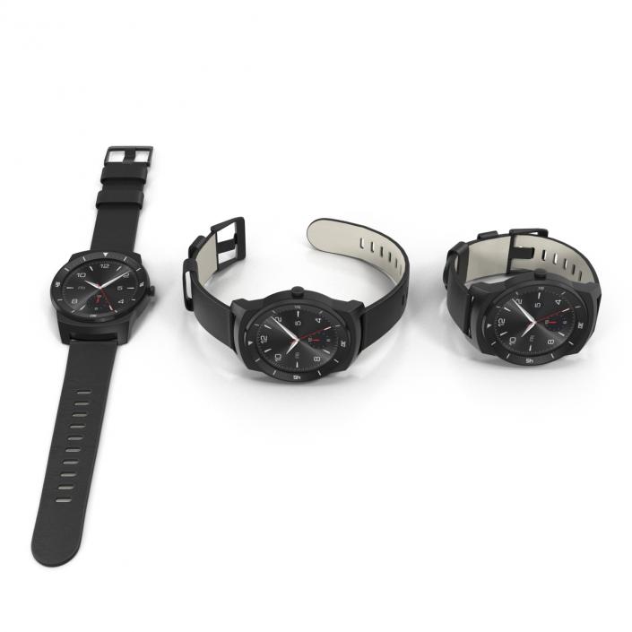 3D LG G Watch R Set