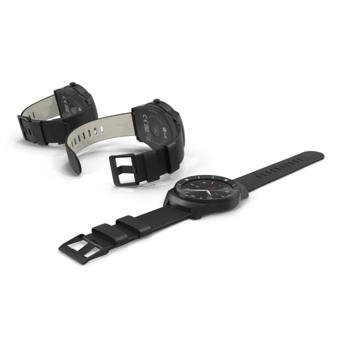 3D LG G Watch R Set